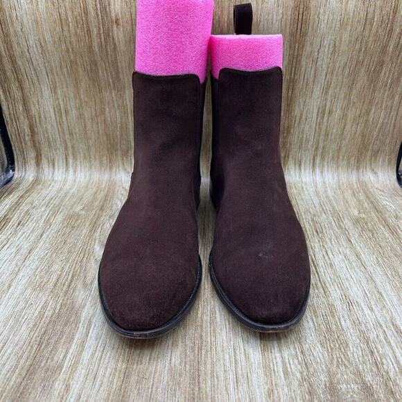 Fugashin Pour‎ Story Et Fall Chelsea Boots Men's Size 9 EU 42 Brown Suede Shoes - Picture 2 of 10